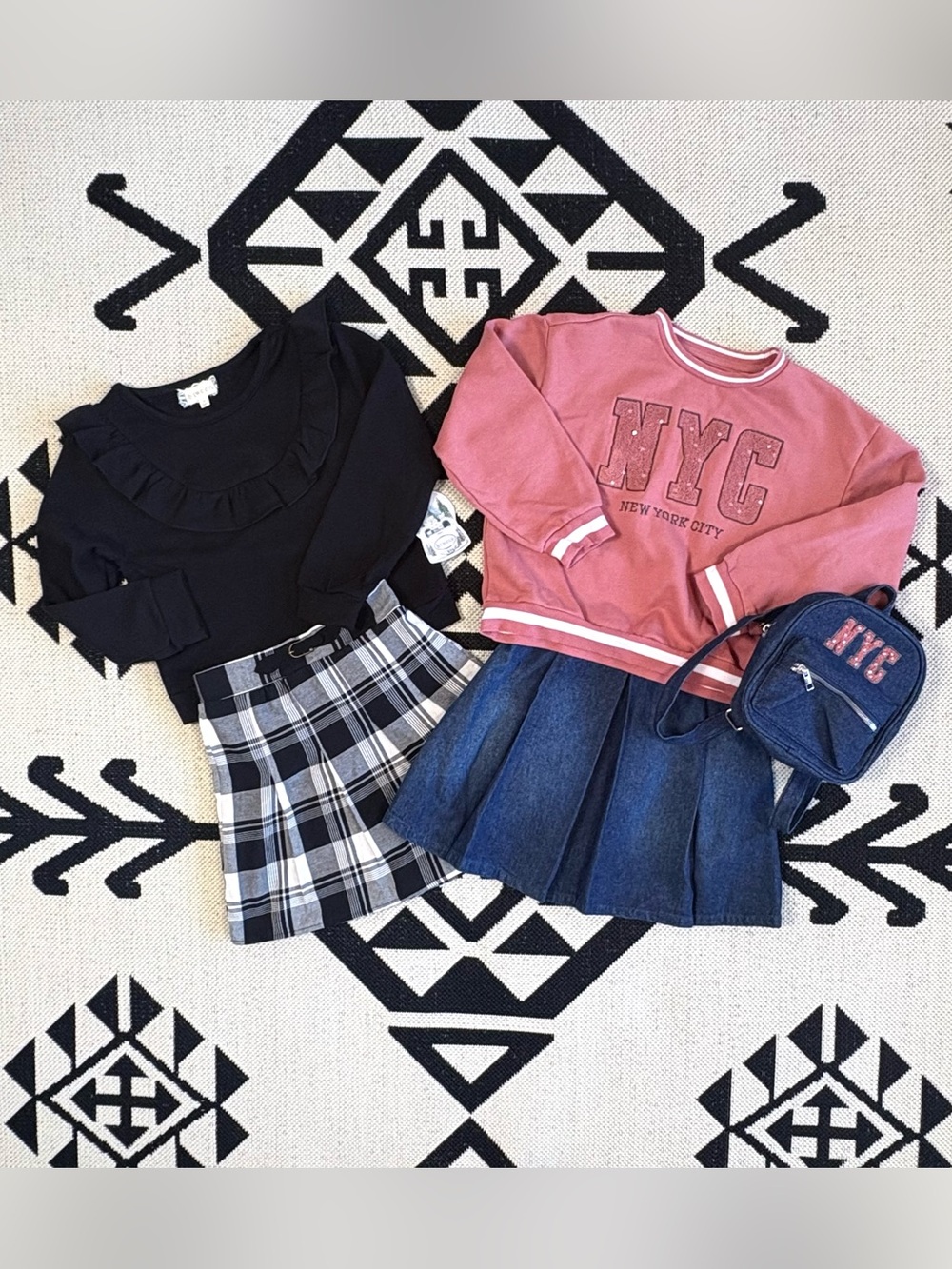 Girls Bundle of Sweatshirt & Skirt Sets Size 10